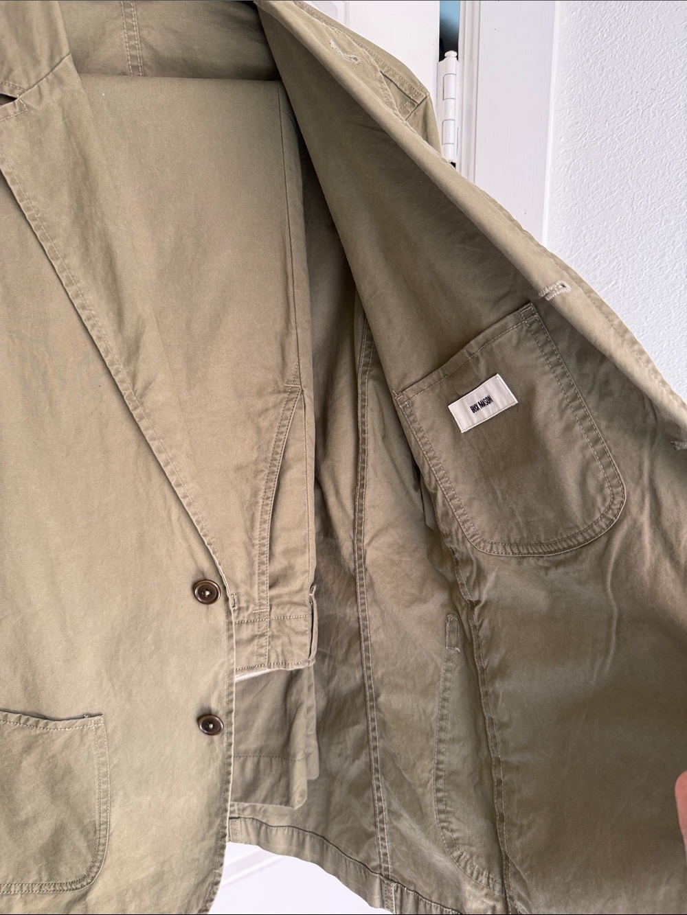 Buck Mason Olive Green Two-Piece Suit - Picture 3 of 9
